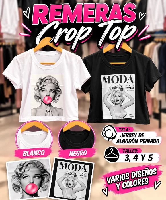 Remeras Crop Top