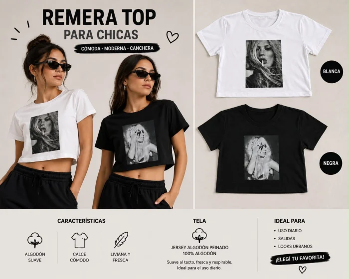 Remeras Crop Top