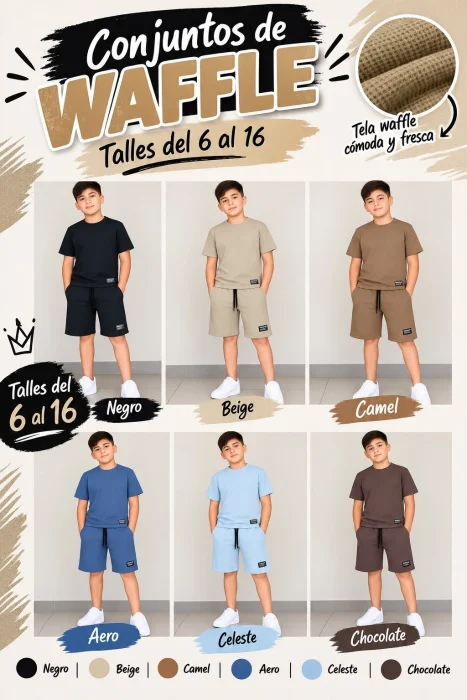 Conjunto Niño Wafle