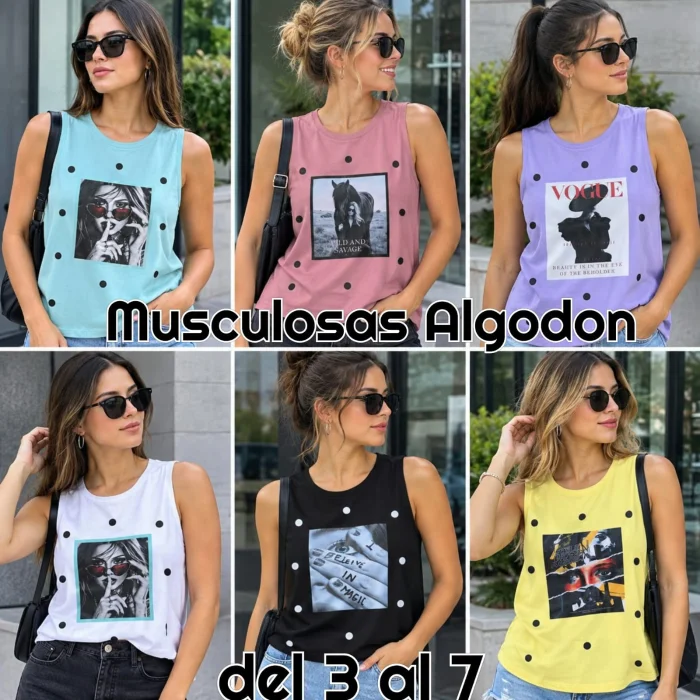 Musculosa Algodón