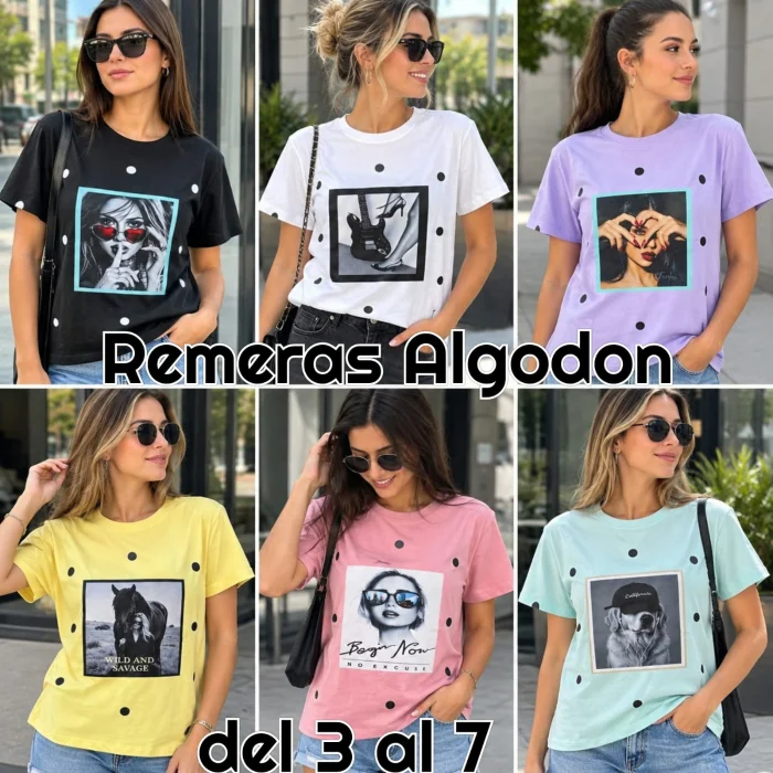Remeras Algodón