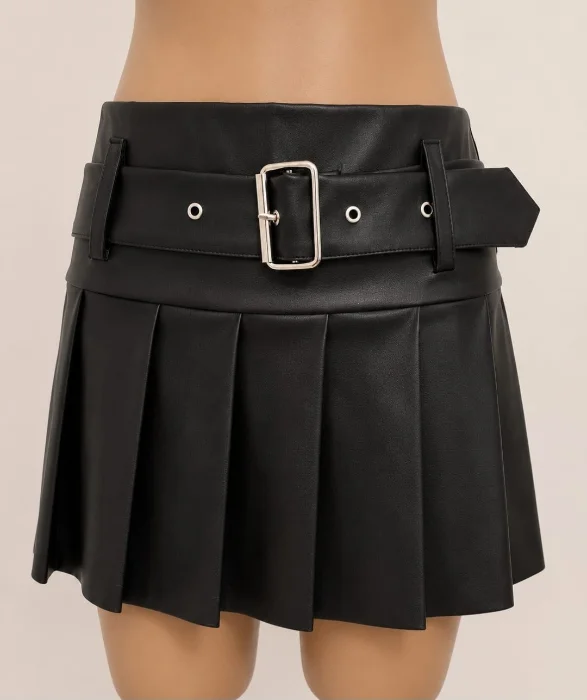 Pollera Tableada de Cuerina