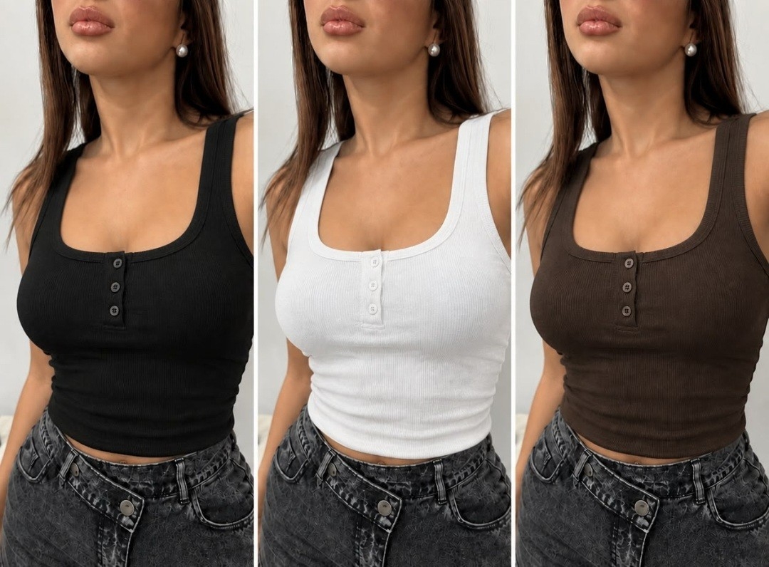 Musculosa Morley con Boton - Imagen 2