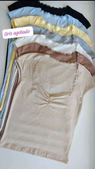 Remera Puntilla de Dama