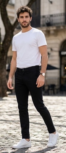 Pantalón Chupín Negro en Liquidación - Imagen 2