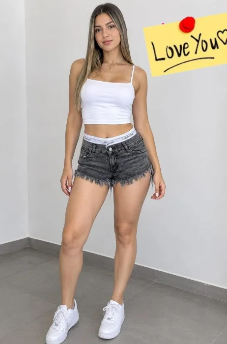 Shorts de Jeans con Elástico