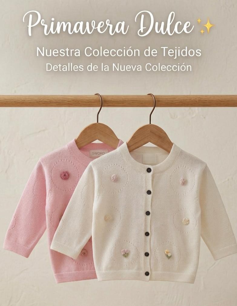 Cardigan de Beba para Nenas de Hilo - Imagen 3