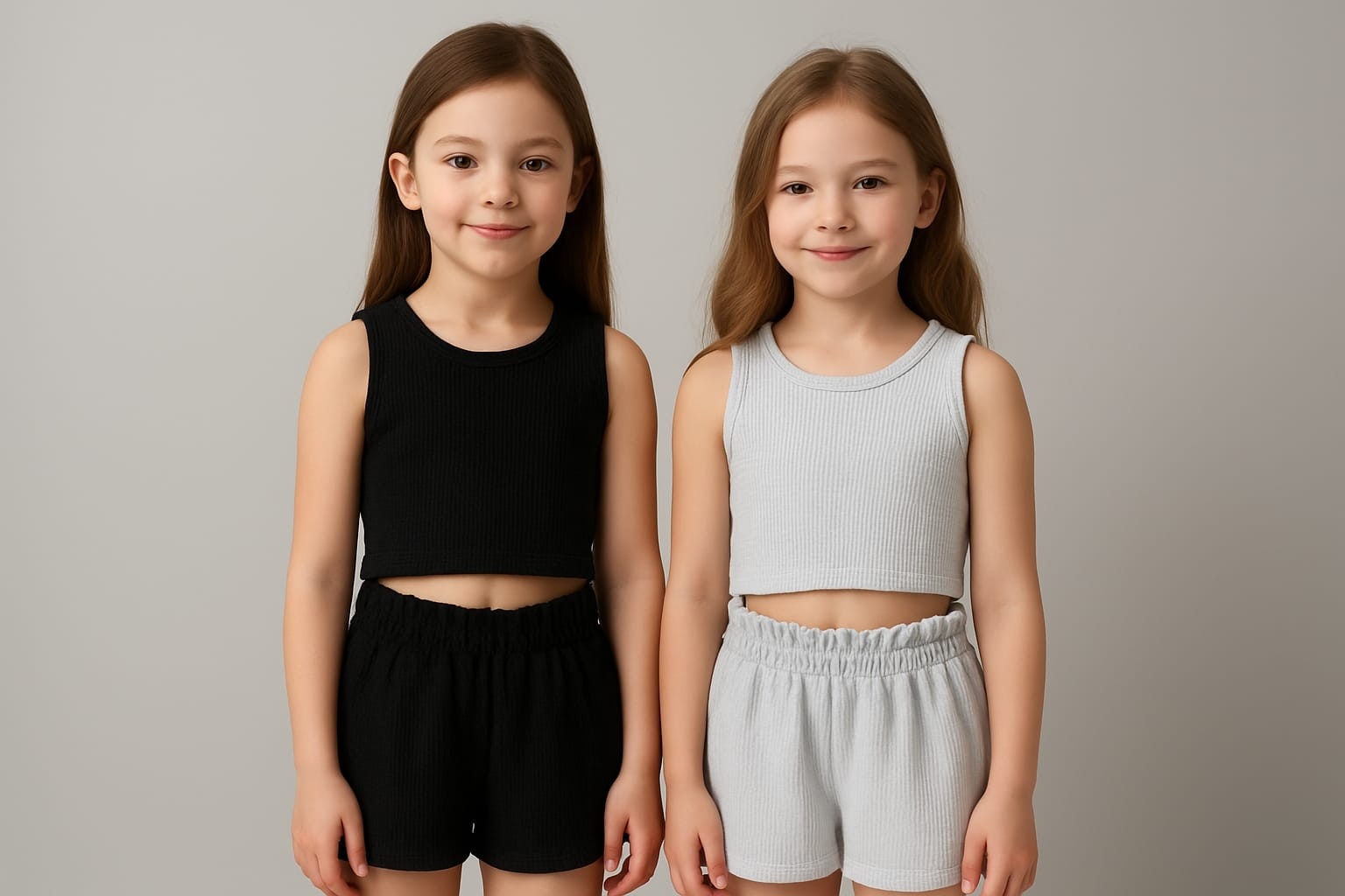 Conjunto Wafle Nena Musculosa y Short - Imagen 3