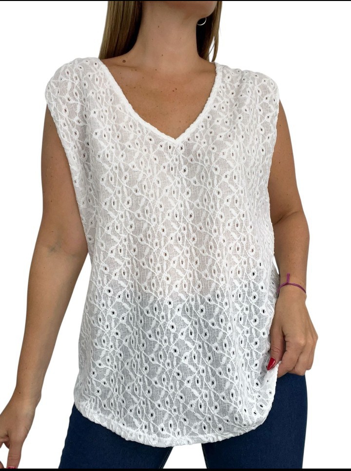 Musculosa Broderin - Imagen 5