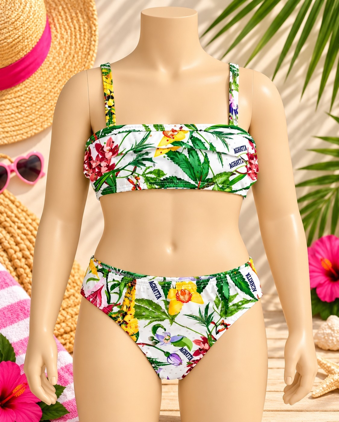 (art:500n/j) Bikini Niña/juvenil C/volados Darwin,intimate - Imagen 2