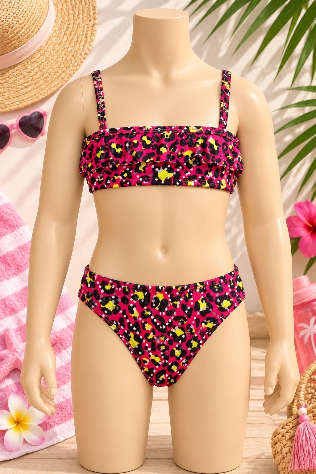 (art:500n/j) Bikini Niña/juvenil C/volados Darwin,intimate - Imagen 3