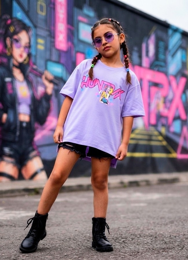 Huntrix Remeras Oversize Doble Estampa - Imagen 2