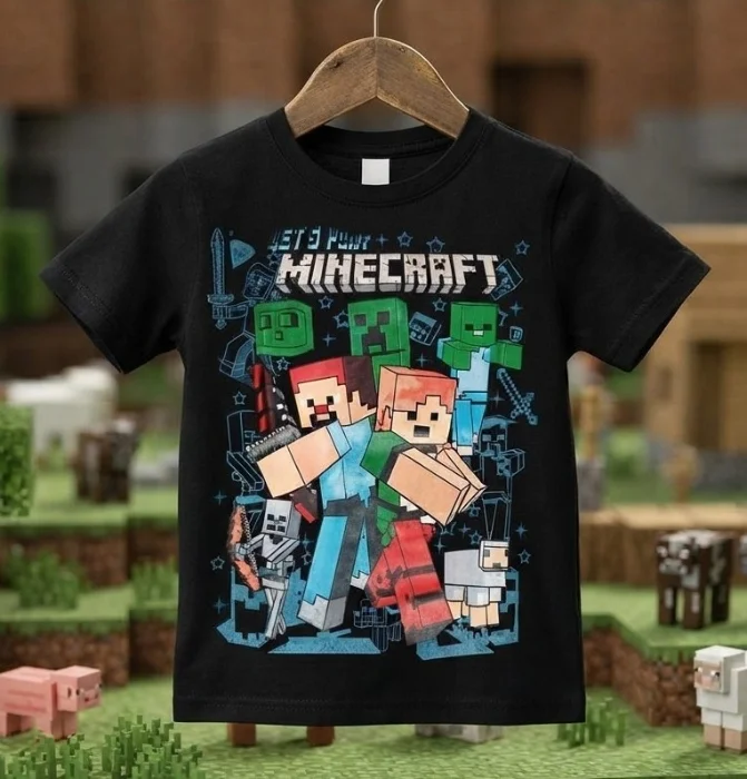 Minecraft Remeras de Algodón