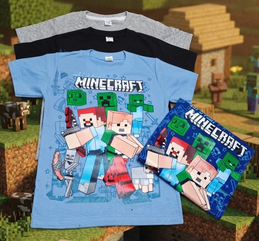 Minecraft Remeras de Algodón - Imagen 2