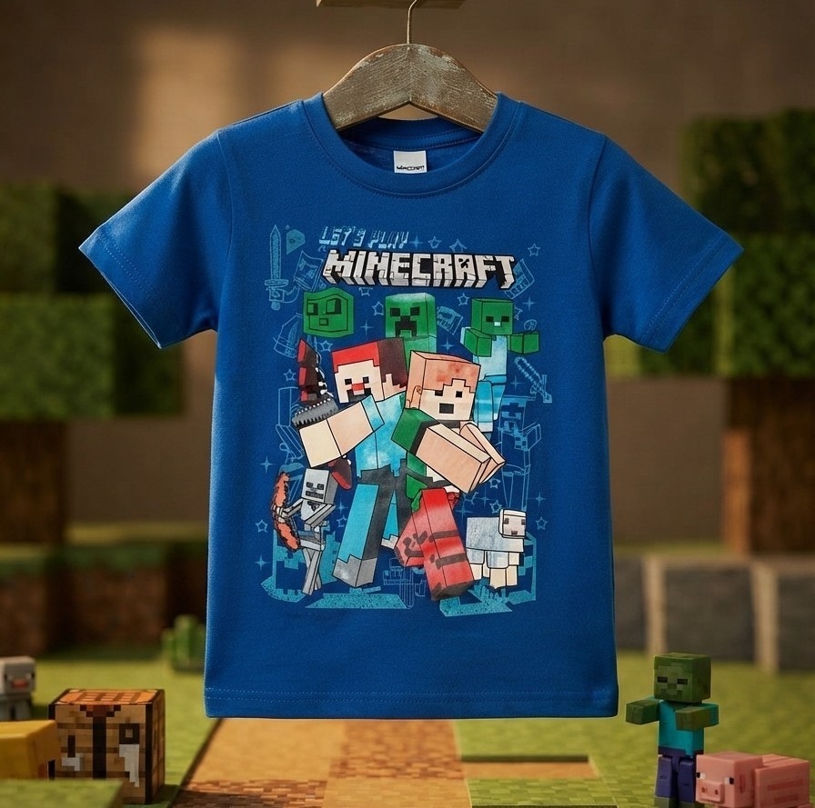 Minecraft Remeras de Algodón - Imagen 3