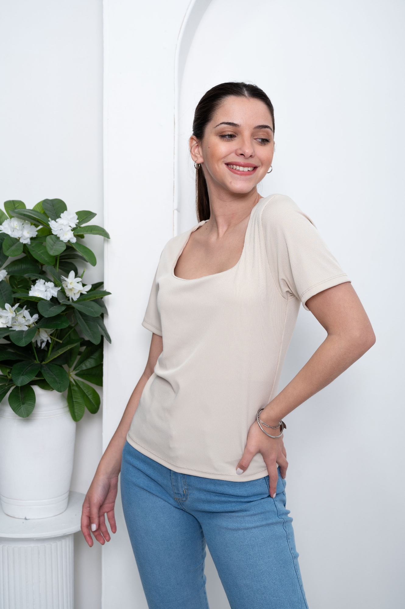 Remera Morley Cuello Cuadrado - Imagen 2