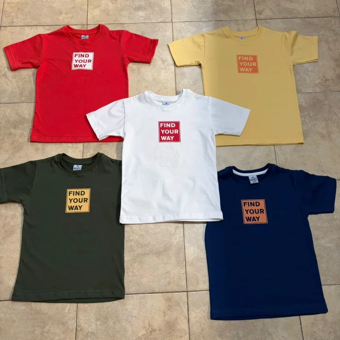 Remera Manga Corta Doble Estampa