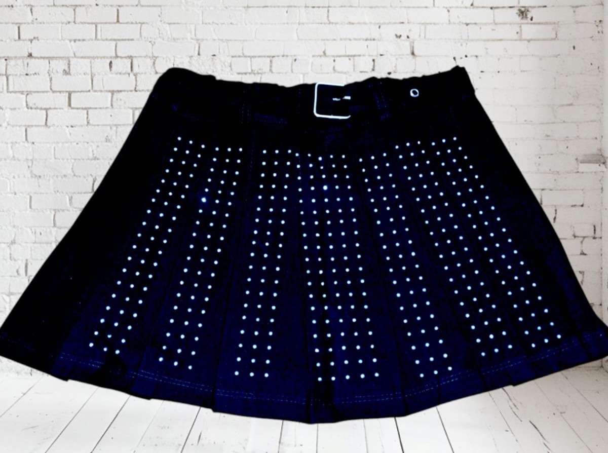Shorts Pollera con Stras y Cinto Incluido - Imagen 2