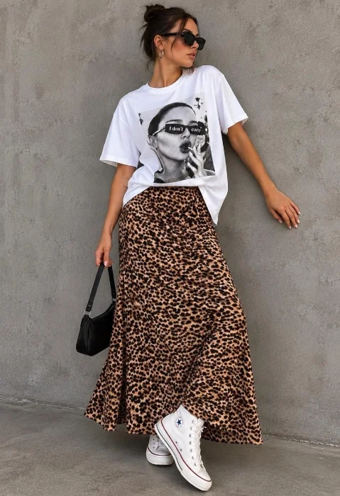Maxifalda Animal Print