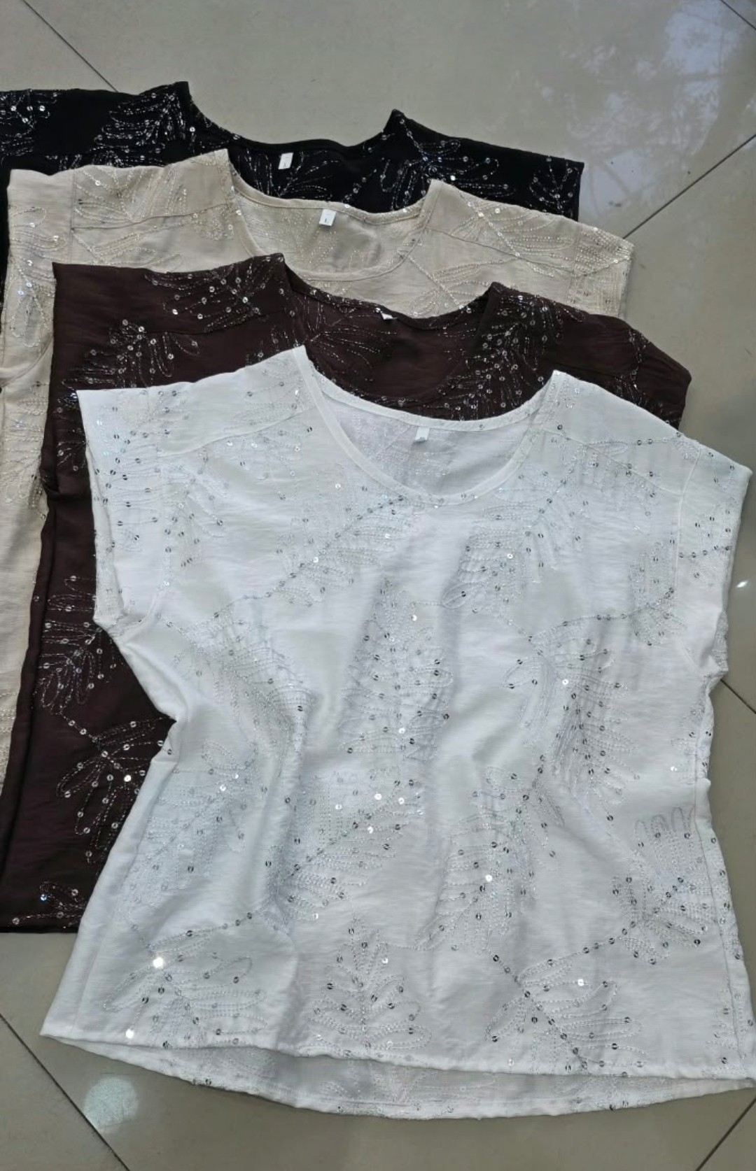 Blusa Twil Bordado y Brillo - Imagen 3