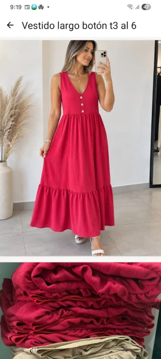 Vestido Largo 3 al 6 Tela Cey