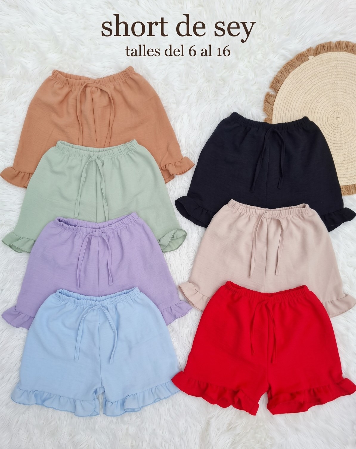 Short Liso  con Volado - Imagen 2