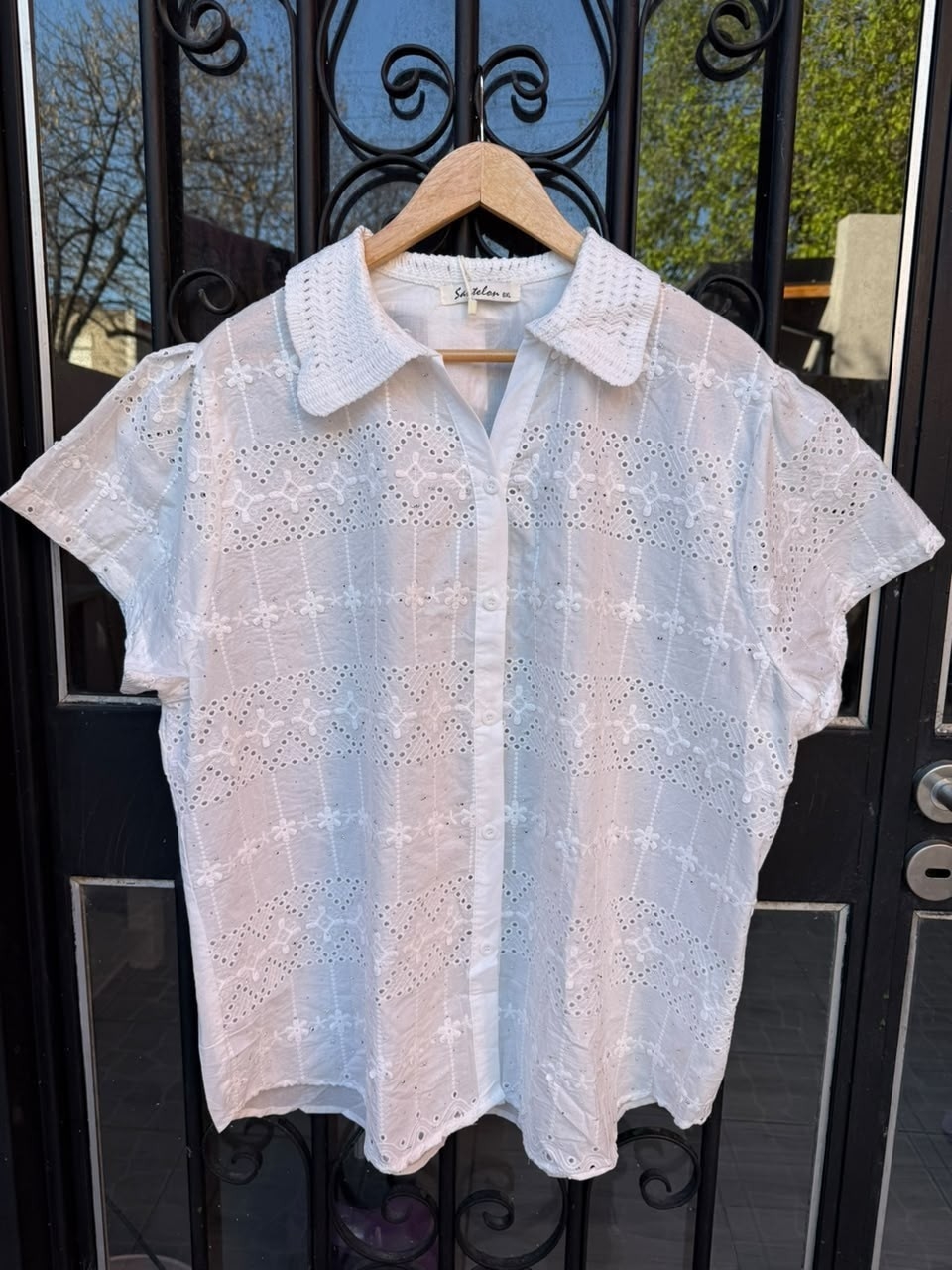 Camisa Broderi con Brillo - Imagen 3