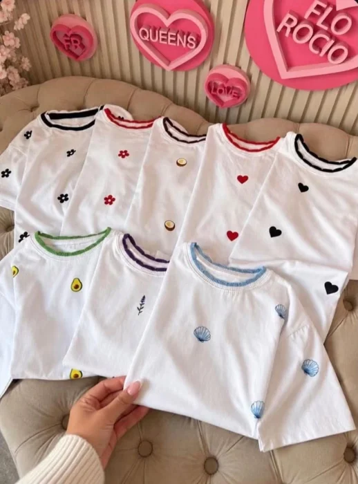 Remera Cuello Tejido Frutiss