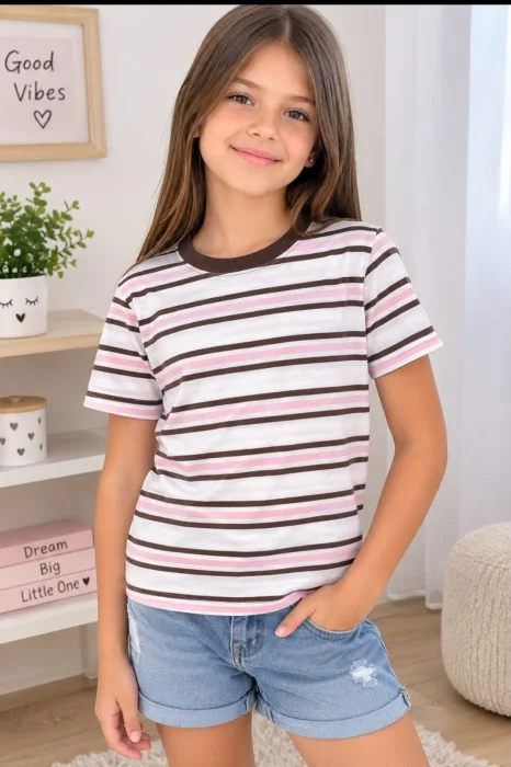 Remera Premium Rayada Nena