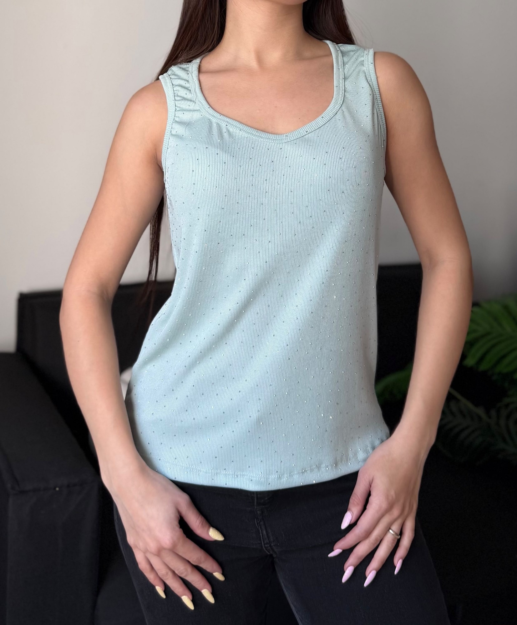 Musculosa Morley Strass - Mar - Imagen 3