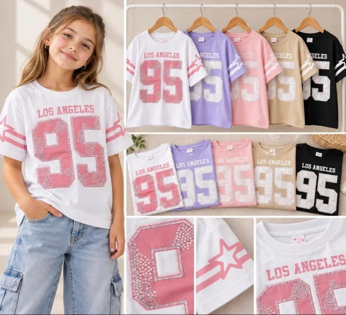 Remera de los Angeles de Nena Bordado