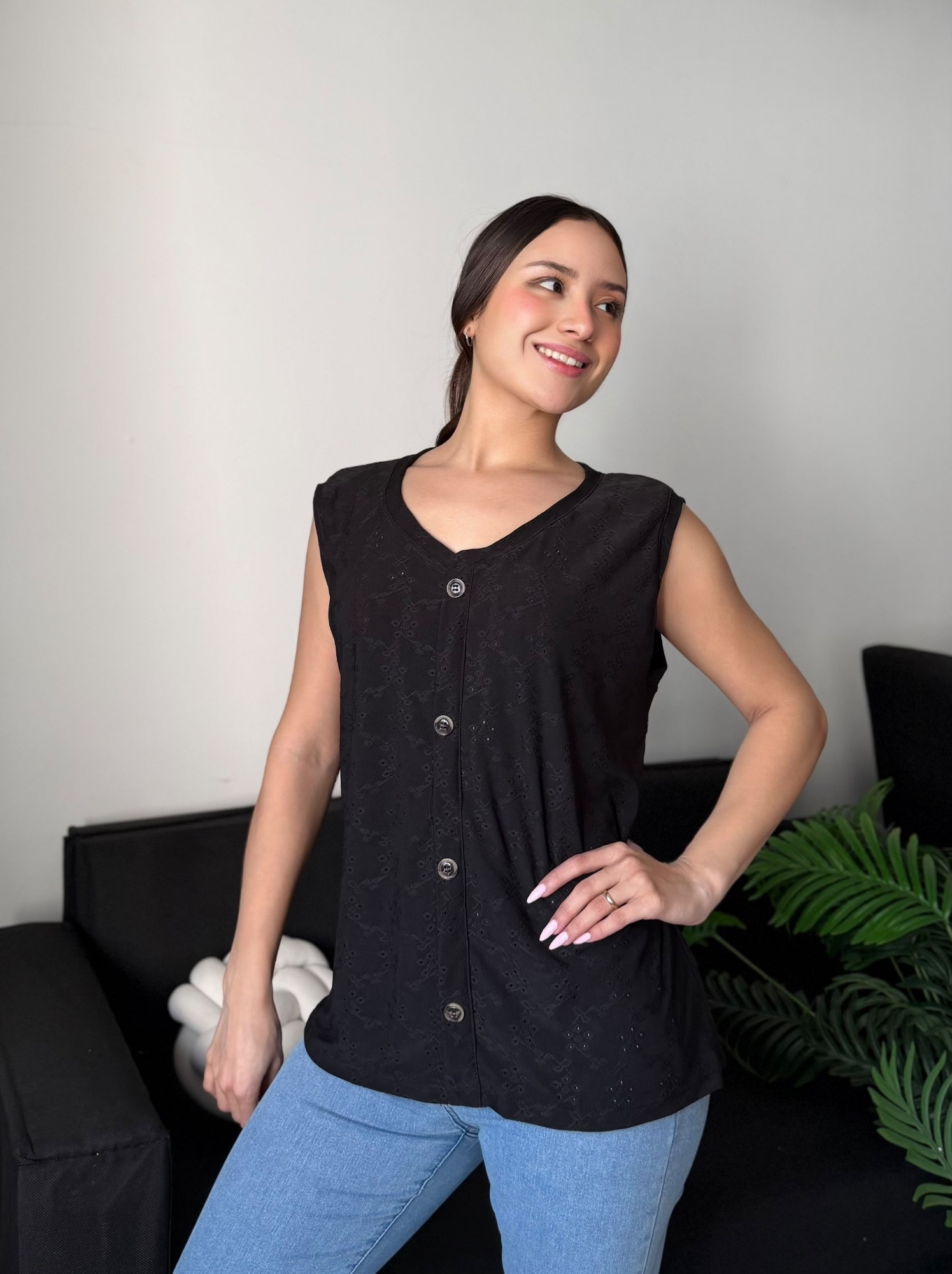 Remeron Musculosa Broderie - Tiana - Imagen 7
