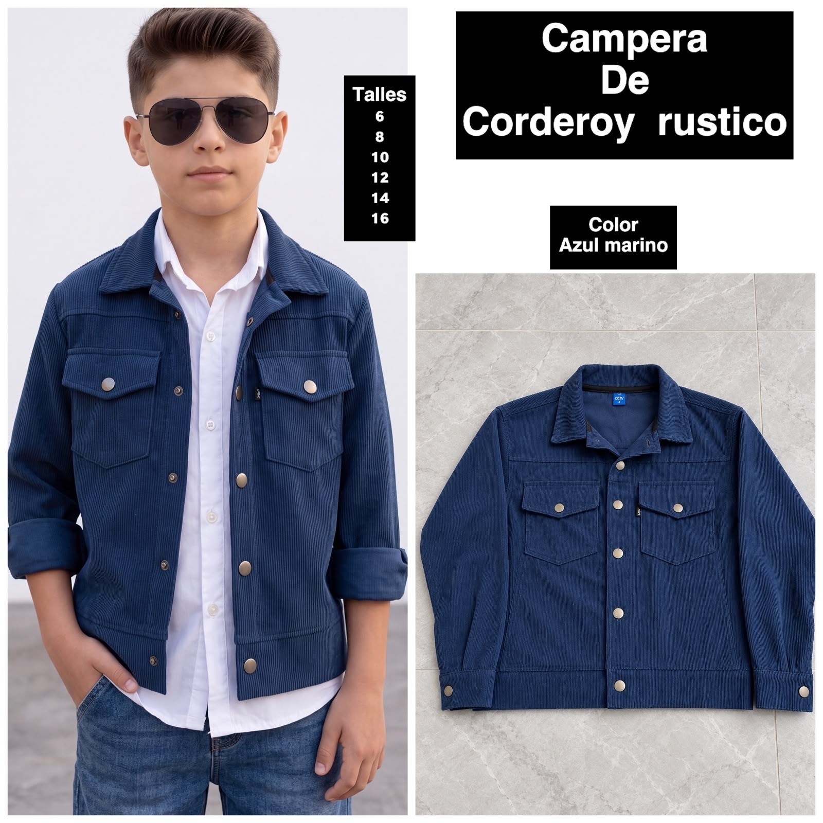 Chaquetas de Rustico Corderoy de Niño - Imagen 3