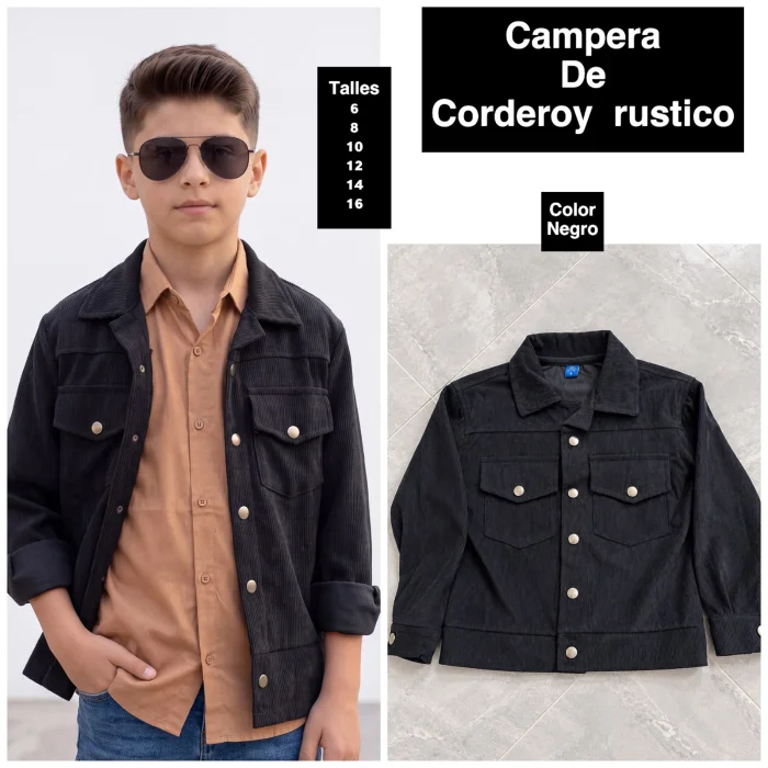 Chaquetas de Corderoy Rustico de Niño
