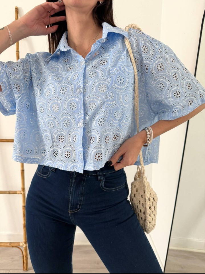 Blusa Efecto Broderi - Imagen 2