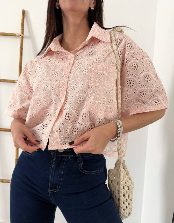 Blusa Efecto Broderi - Imagen 4