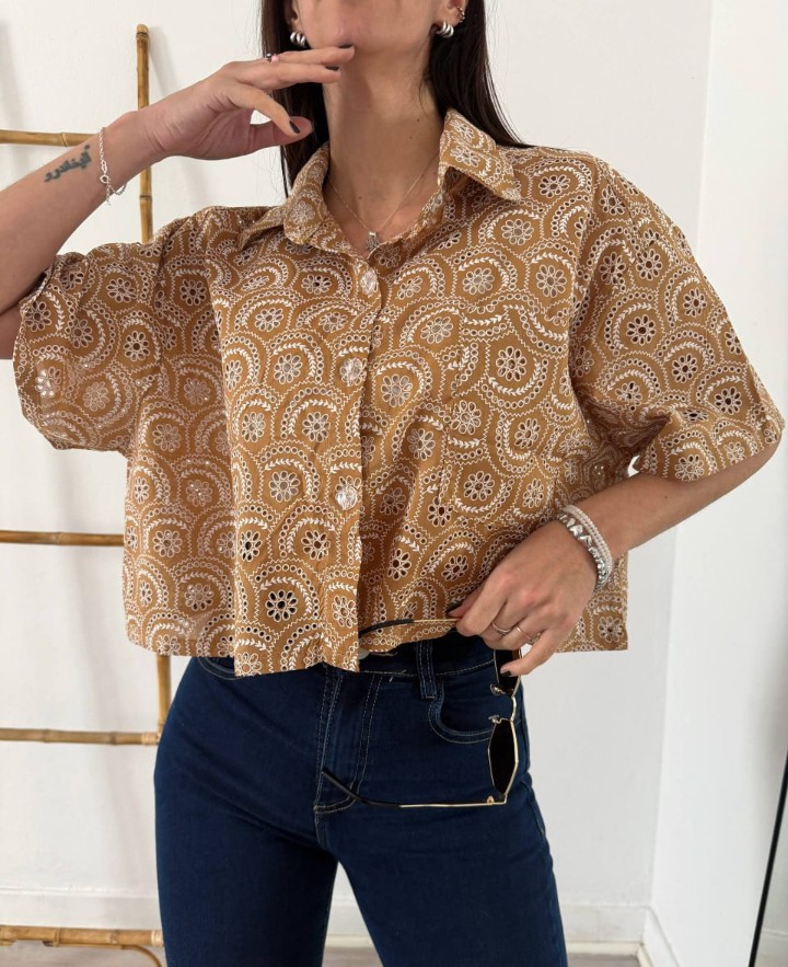 Blusa Efecto Broderie - Imagen 3