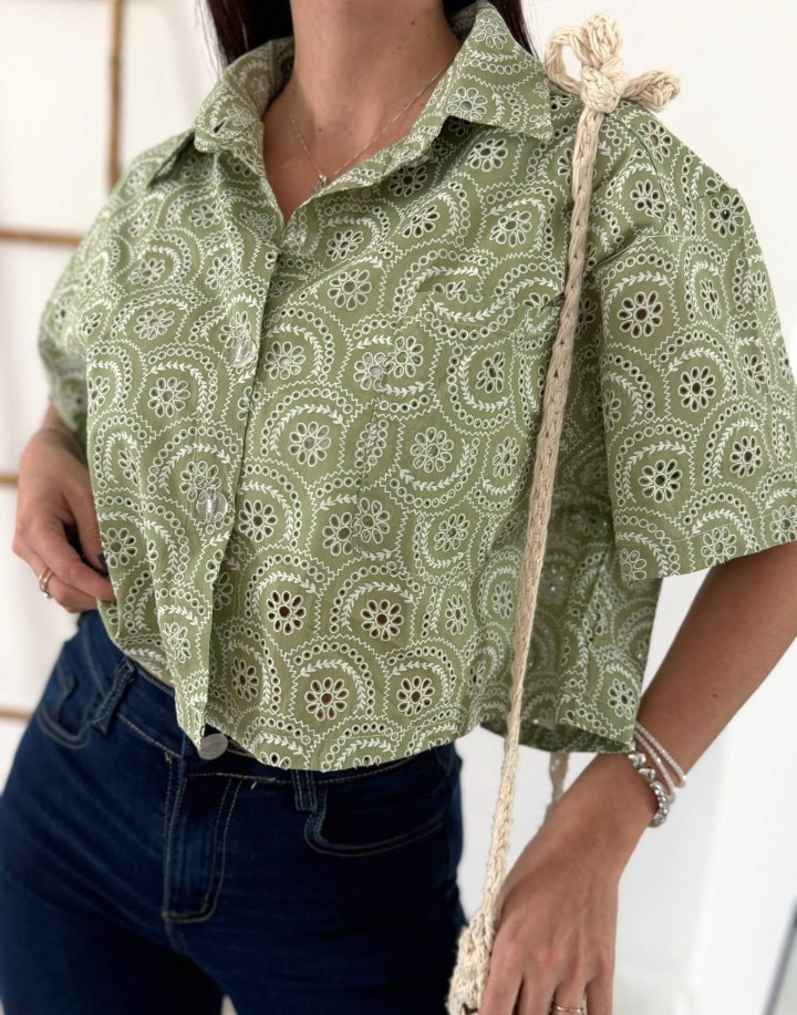Blusa Efecto Broderie - Imagen 4