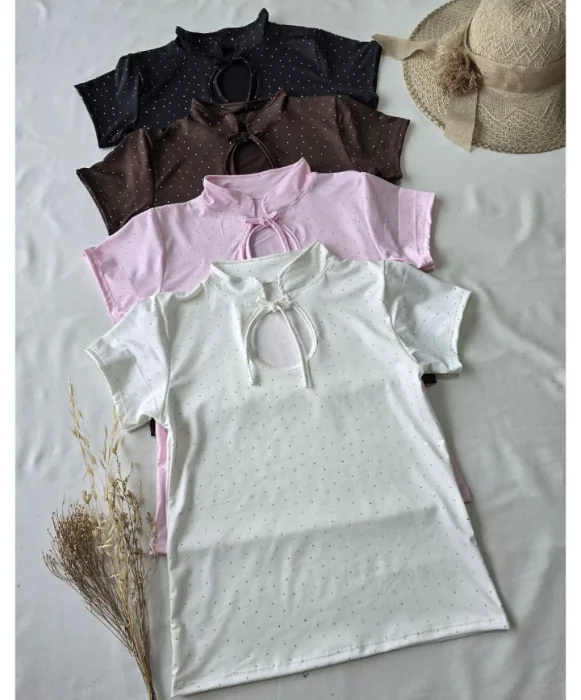 Remera Mao con Stras