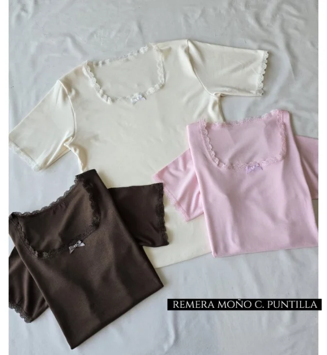 Remera con Puntilla