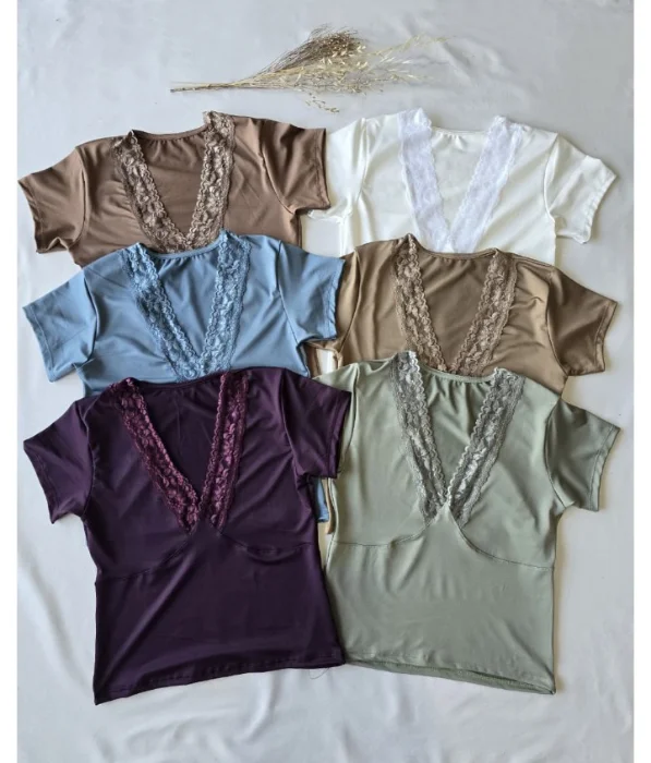 Remera Encaje V