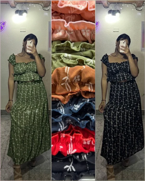 Conjunto Luana (pollera + Top)