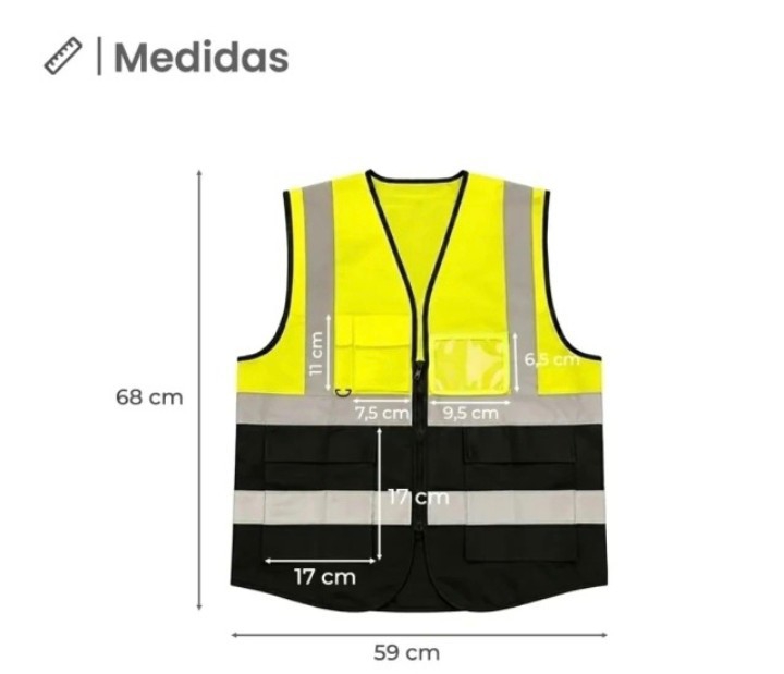 Chaleco Cargo con Reflectivo - Imagen 2