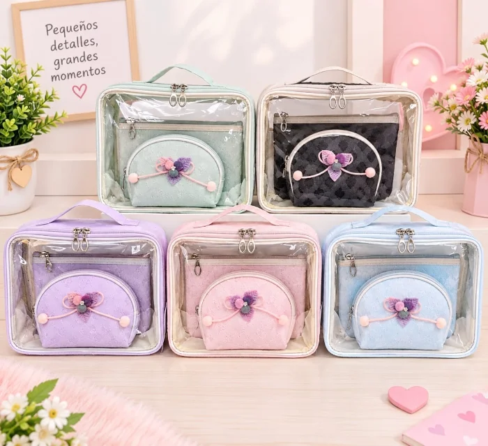 Portacosméticos   *set de 3 Piezas.*   *grande*  Excelente Calidad.