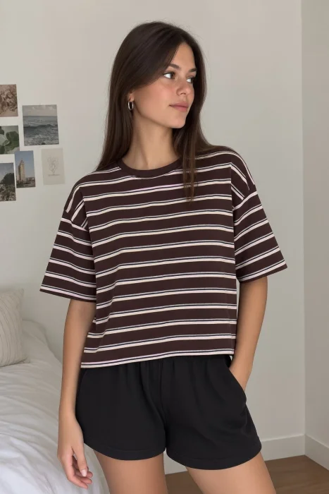 Remeras Morley Rayado Boxy