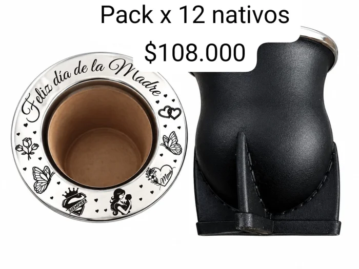 Pack X 12 Mate Dia de la Madre Camionero Nativo