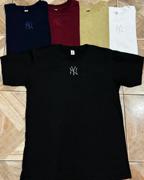 Remeras Nueva York Bordado