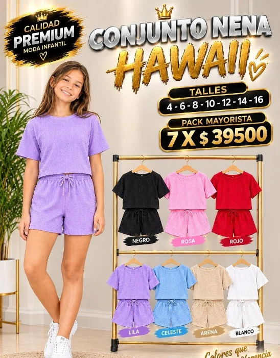 Conjunto Nena Hawaii