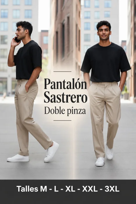 Pantalón Pinzado Lino Sastrero