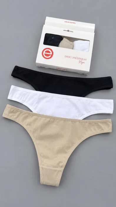 Elemento Packx3unid Colales Algodón Liso